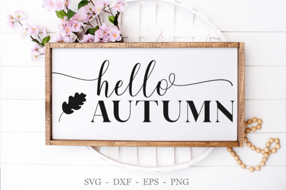 Download SVG Files, Hello Autumn Svg, Fall Sign - Svg files Collection