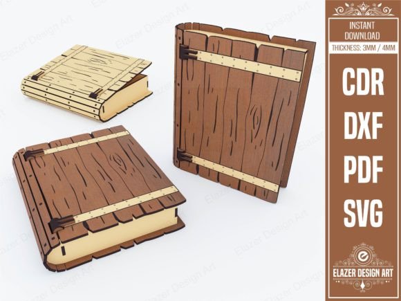 Download Book Box Laser Cut Svg Files, Gift Box - Svg files Collection