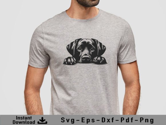 Download Peeking Labrador Retriever Dog Svg File - Dog svg file Collection