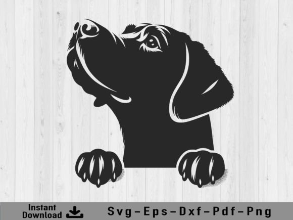 Download Peeking Labrador Retriever Dog Svg File - Dog svg file Collection