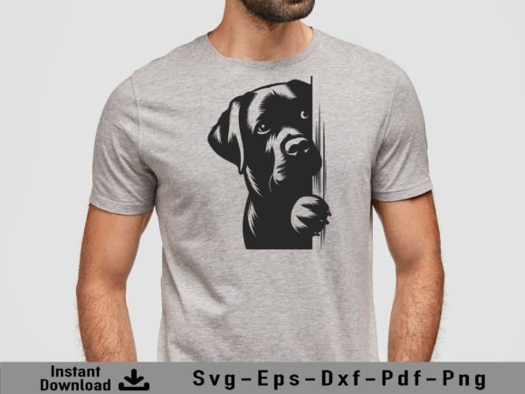 Download Peeking Labrador Retriever Dog Svg File - Dog svg file Collection