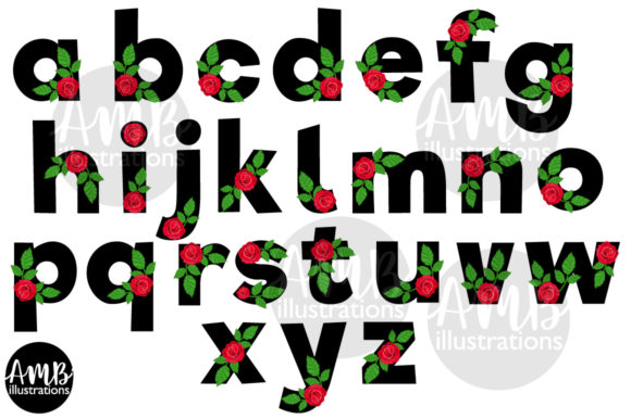 Download Valentine Rose Letters Clipart - Rose letters Collection